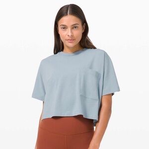 Lululemon check the box short sleeve, chambray